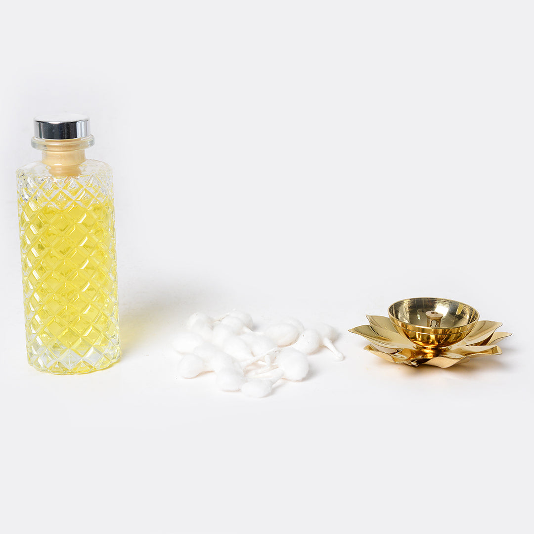 Anagha Pooja Oil & Diya Set