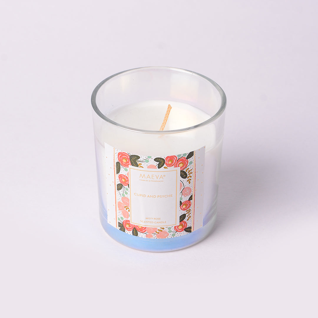 Cupid & Psyche Iridescent Glass Candle The Maeva Store