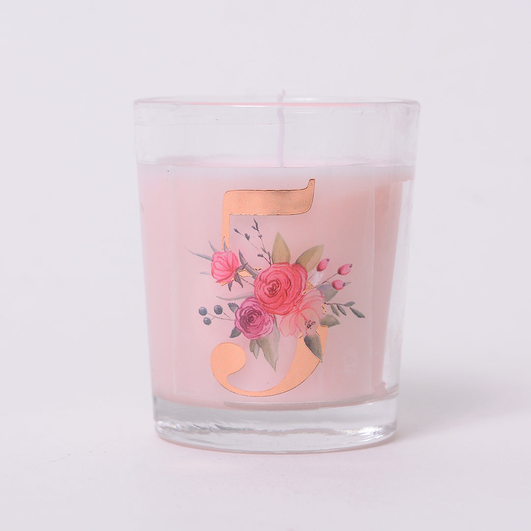 Monogram Shot Glass Candles