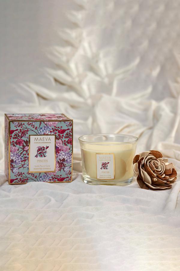 Zodiac Flared Glass Candle