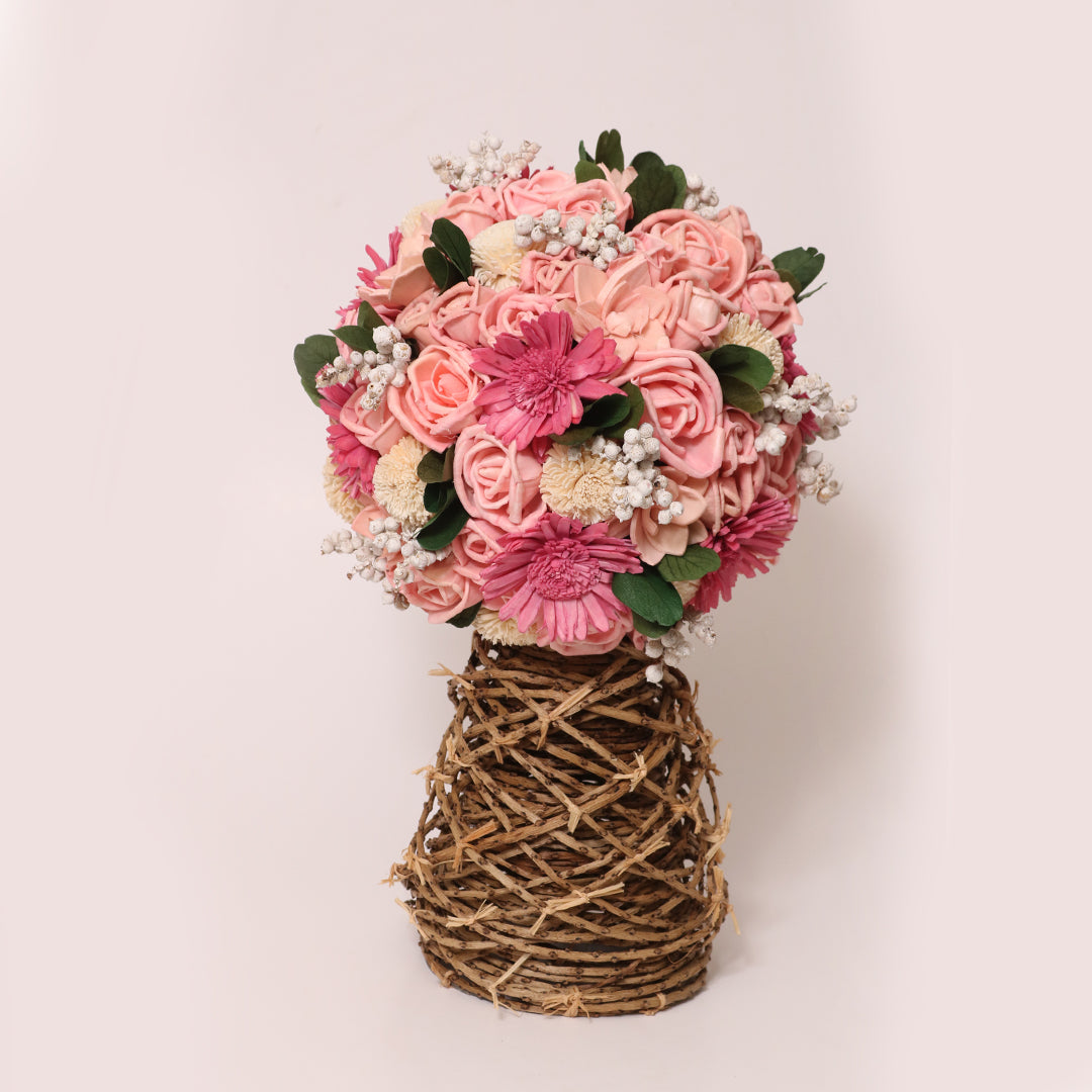 Pretty in Pink Dried Flower Bouquet