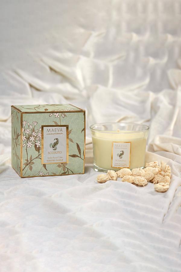 Zodiac Flared Glass Candle