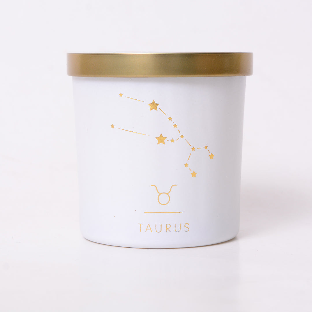 Taurus Zodiac Scented Jar Candle - Set of 2 | Scented Candle Gift Set for Birthday | Candle Gift Set for Home & Office Decor
