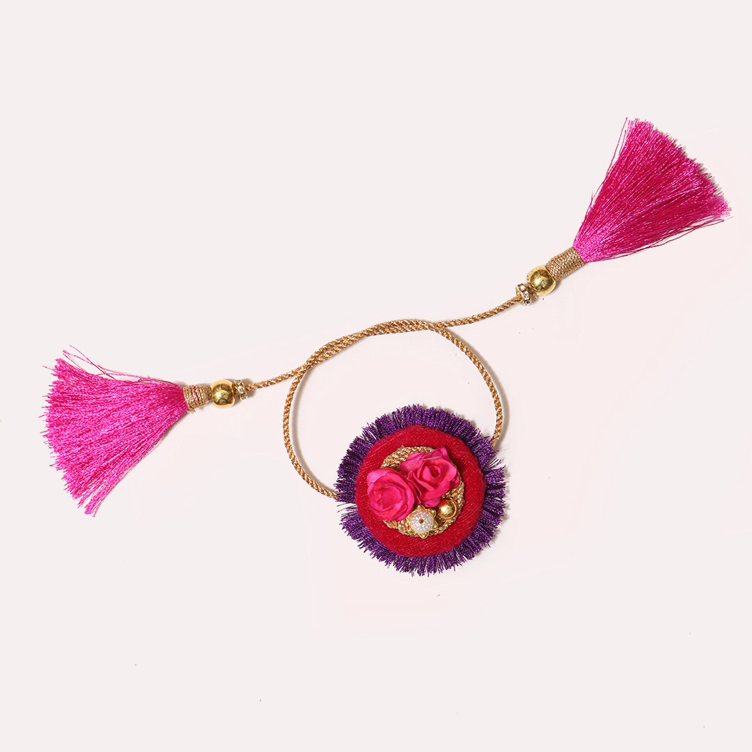 Gulbahaar Violet Rakhi - COUPLE