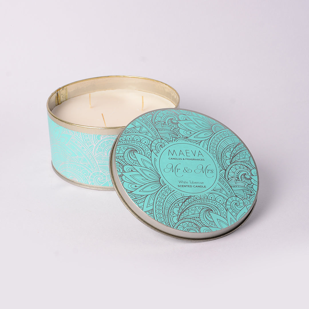 Wedding 3 Wick Tin Candle for Decoration | Luxury Scented Candle for Wedding Decor | Candles for Wedding