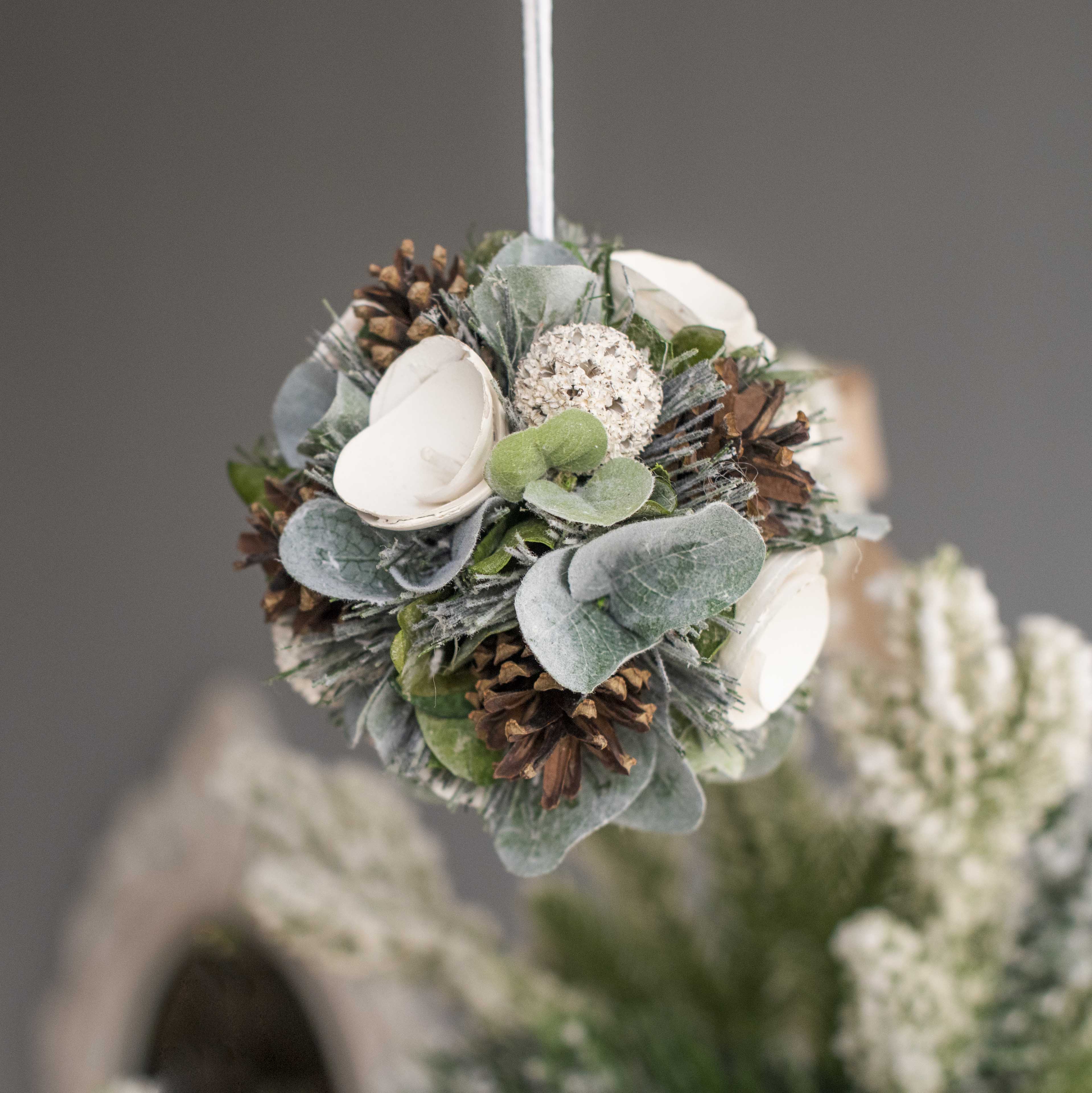 Winter Green Bauble Decor | Xmas Tree Ornaments for Christmas Decoration