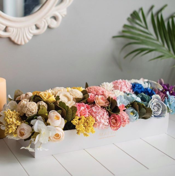 House warming gifts- A beautiful long  dried flower table decor handmade with love.
