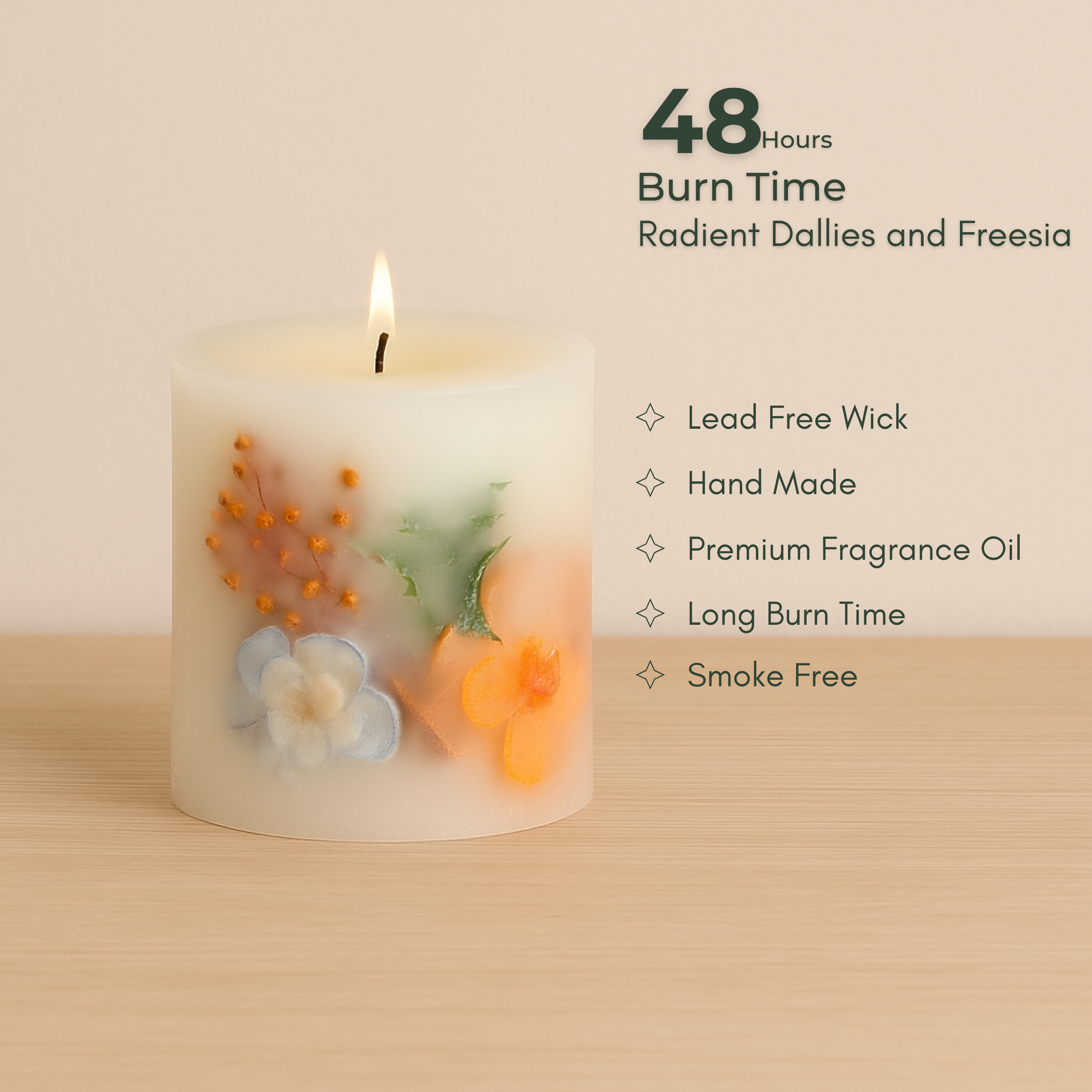 Radiant Bloom Botanical Candle - Small