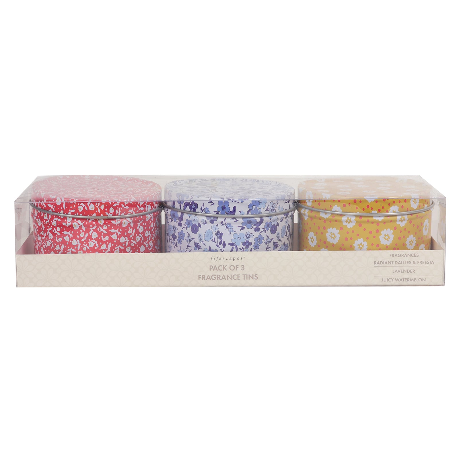 Lifescapes Tin Candles - Pack of 3