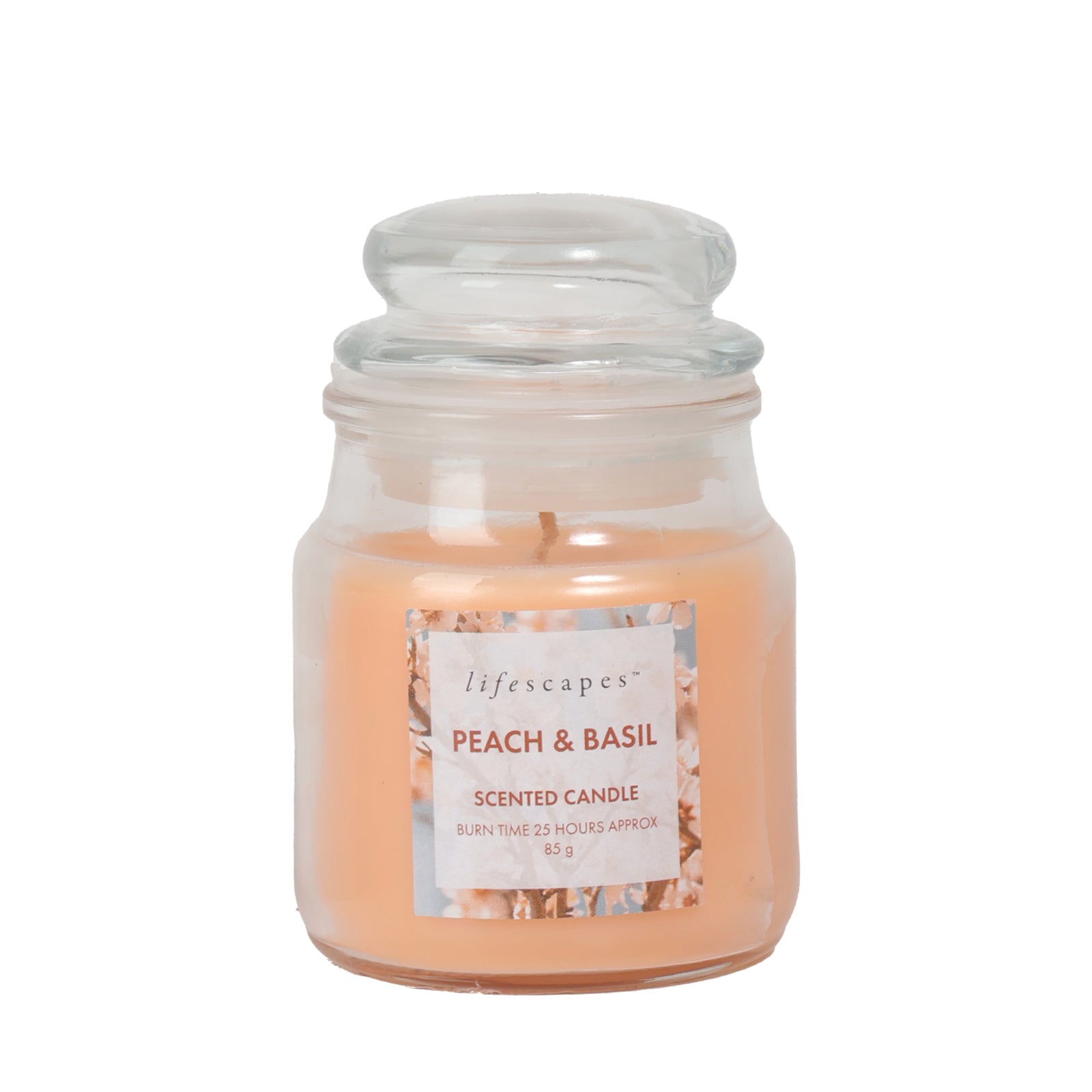 Peach and Basil Mini Jar Candle