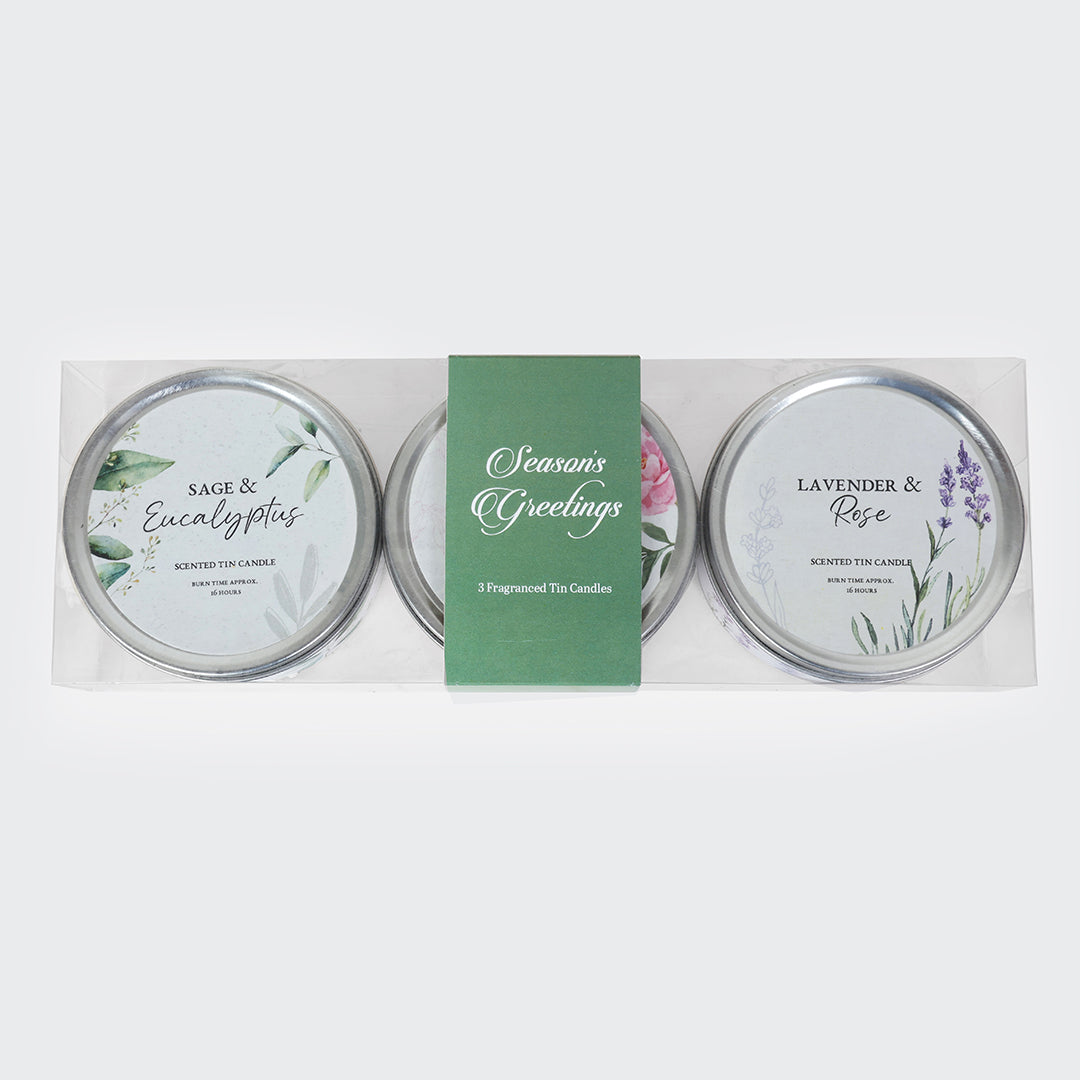 Festive Assorted Scented Tin Candles - Ver 1