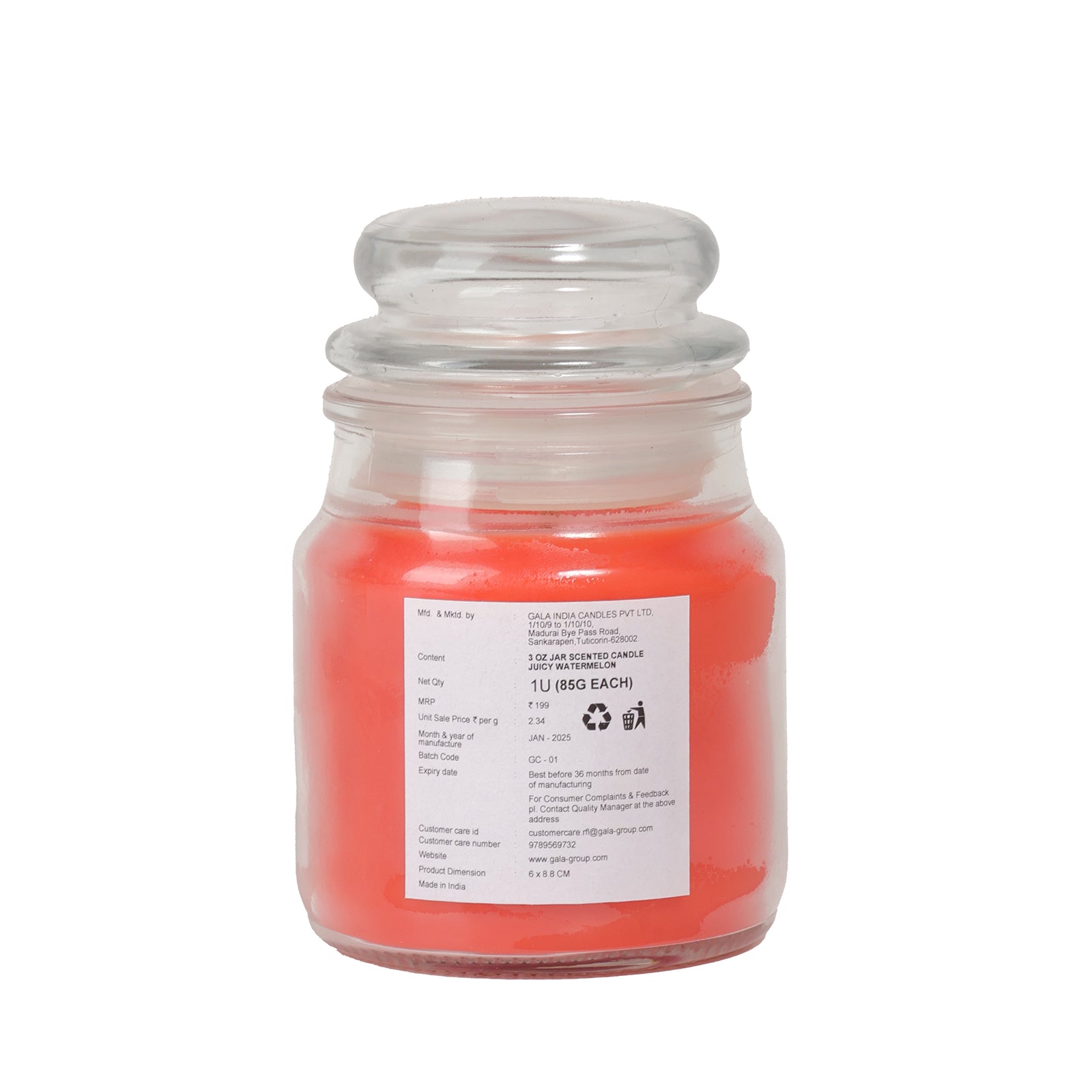 Watermelon Mini Jar Candle