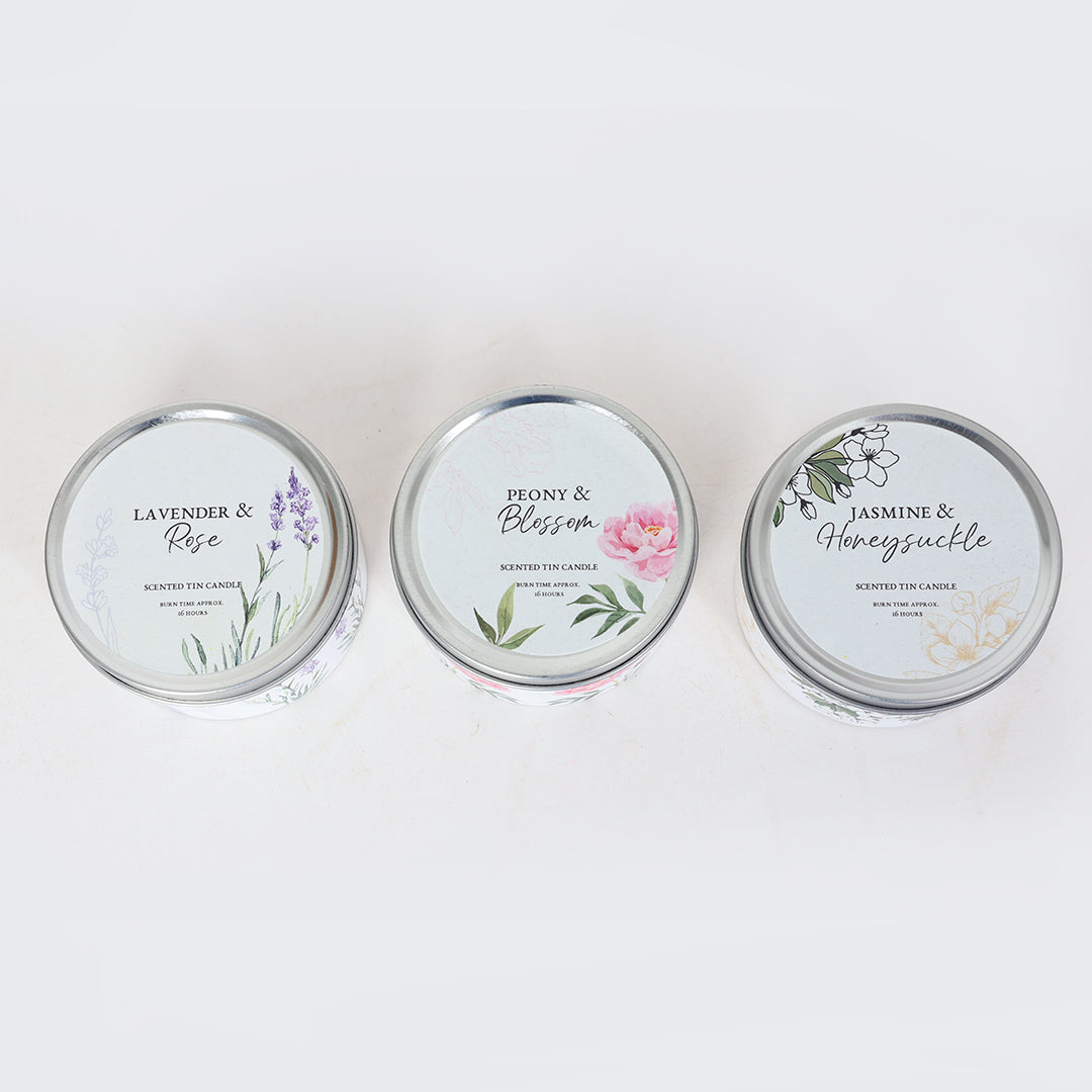 Festive Assorted Scented Tin Candles - Ver 2