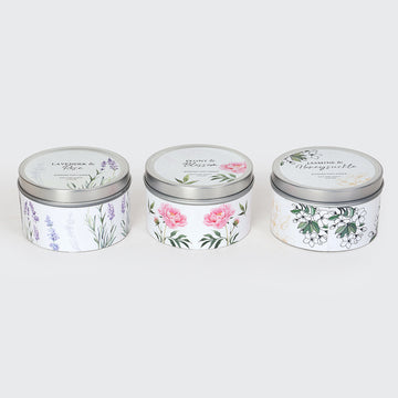 Festive Assorted Scented Tin Candles - Ver 2