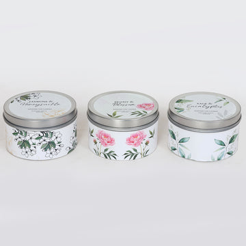 Festive Assorted Scented Tin Candles - Ver 3