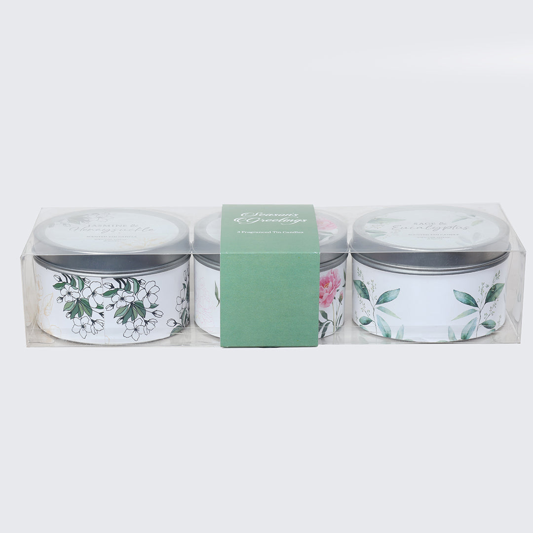 Festive Assorted Scented Tin Candles - Ver 3