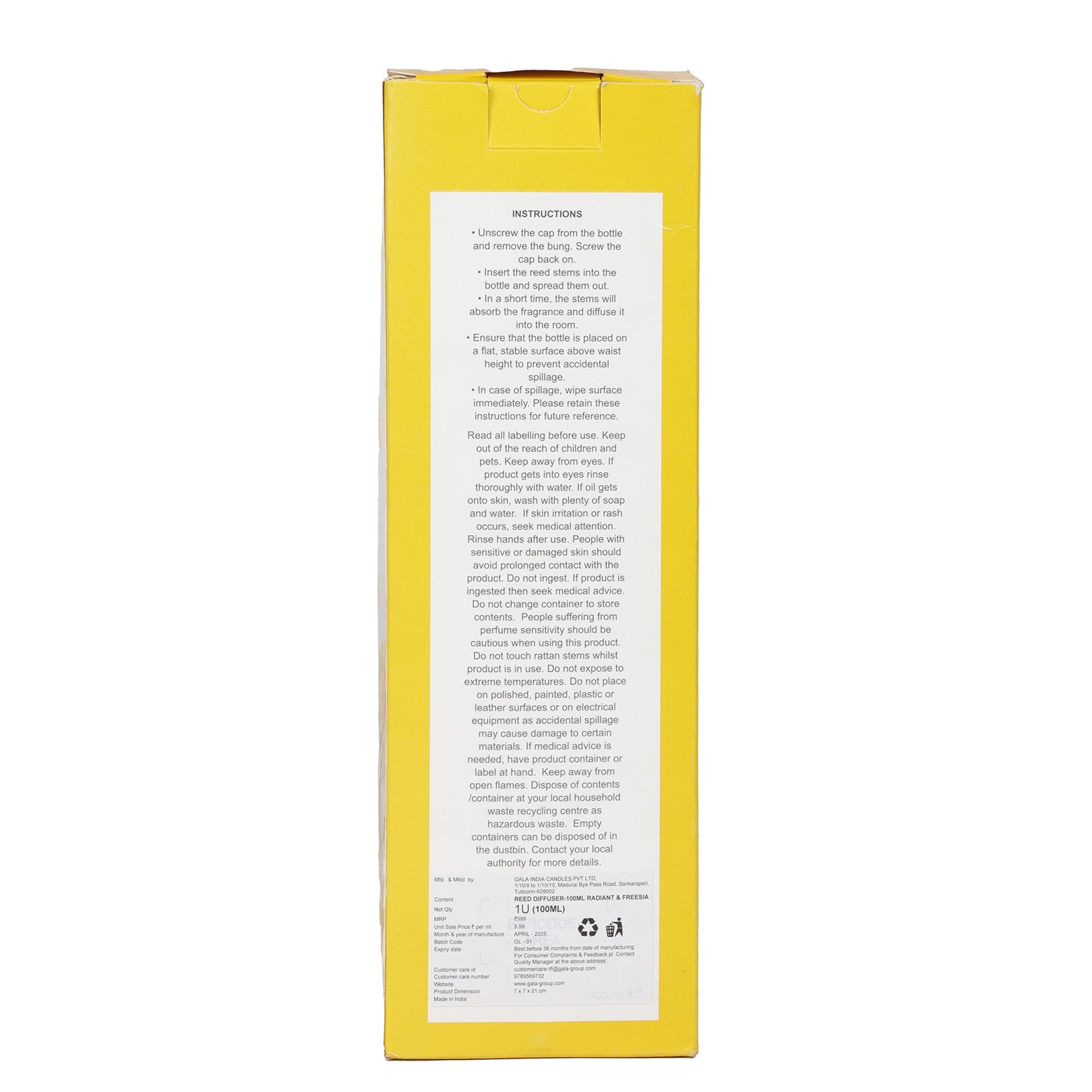 Radient Dallies and Freesia Reed Diffuser