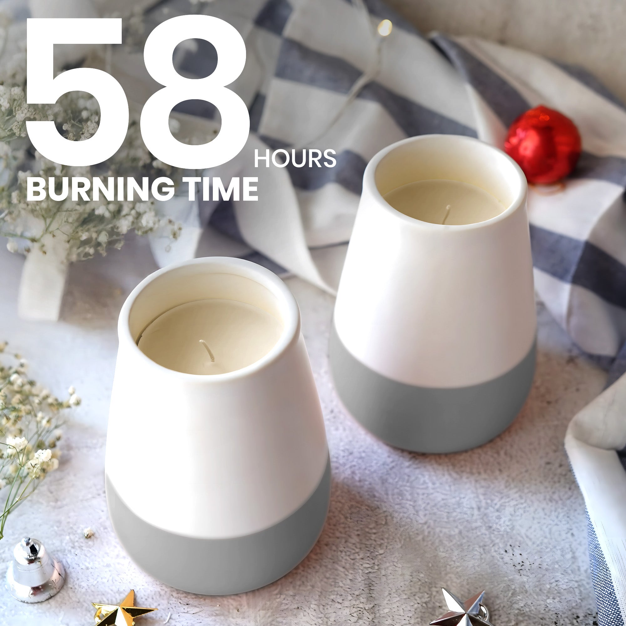 Lavender Ceramic Scented Jar Candle