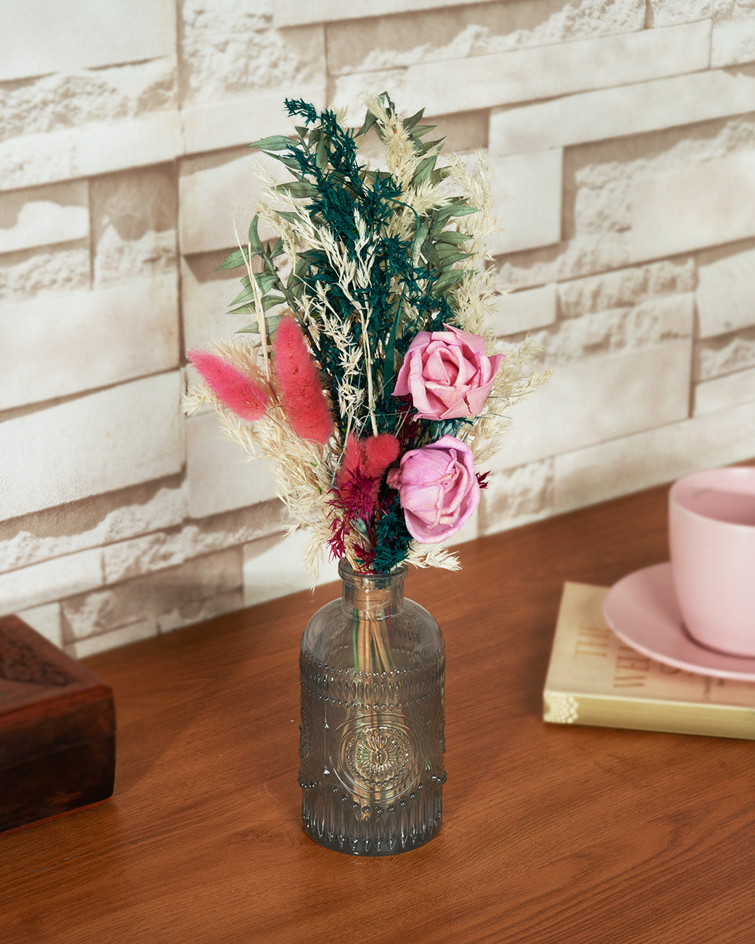 Embossed Flower Vase