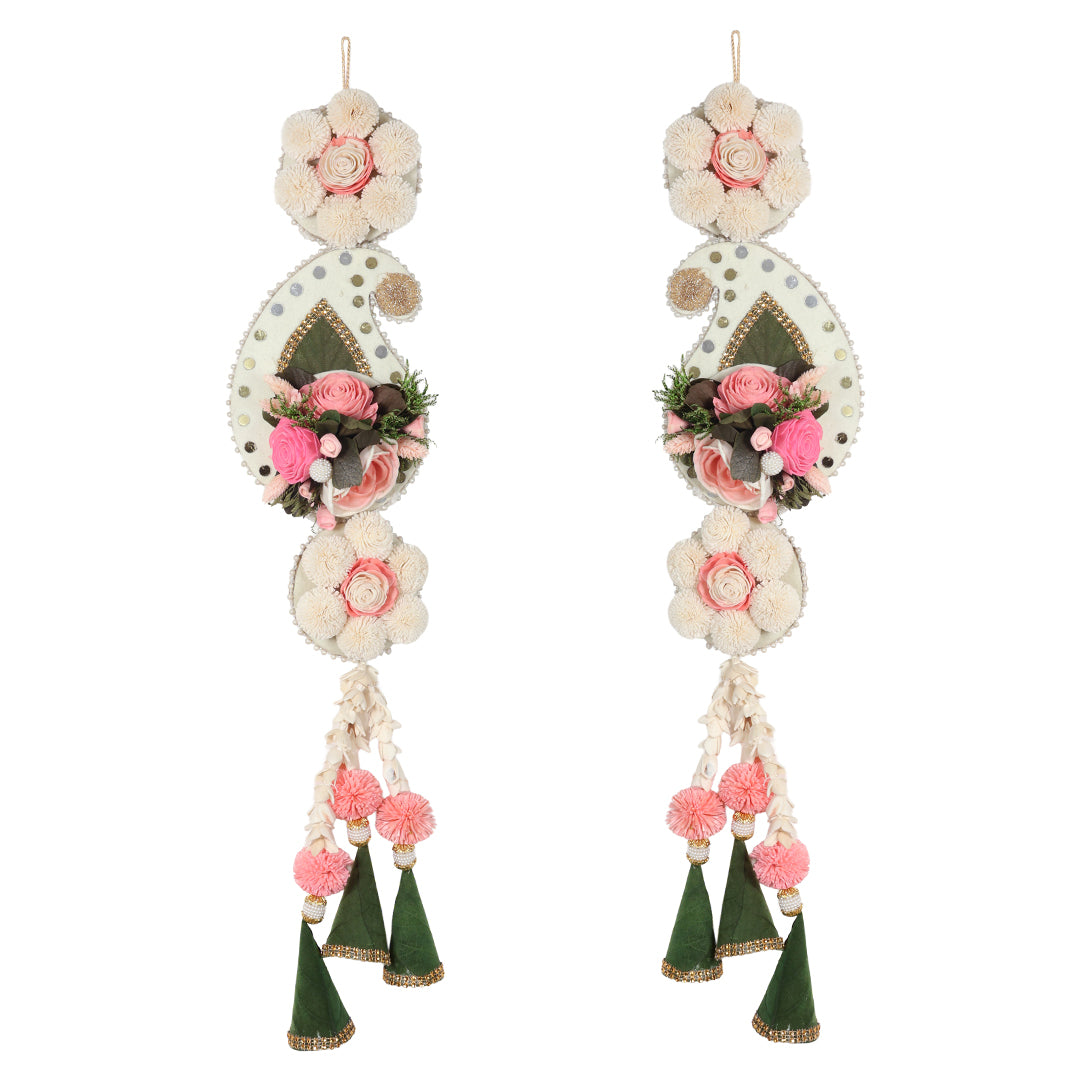 MIsha Dried Botanical Door Hanging -Set of 2