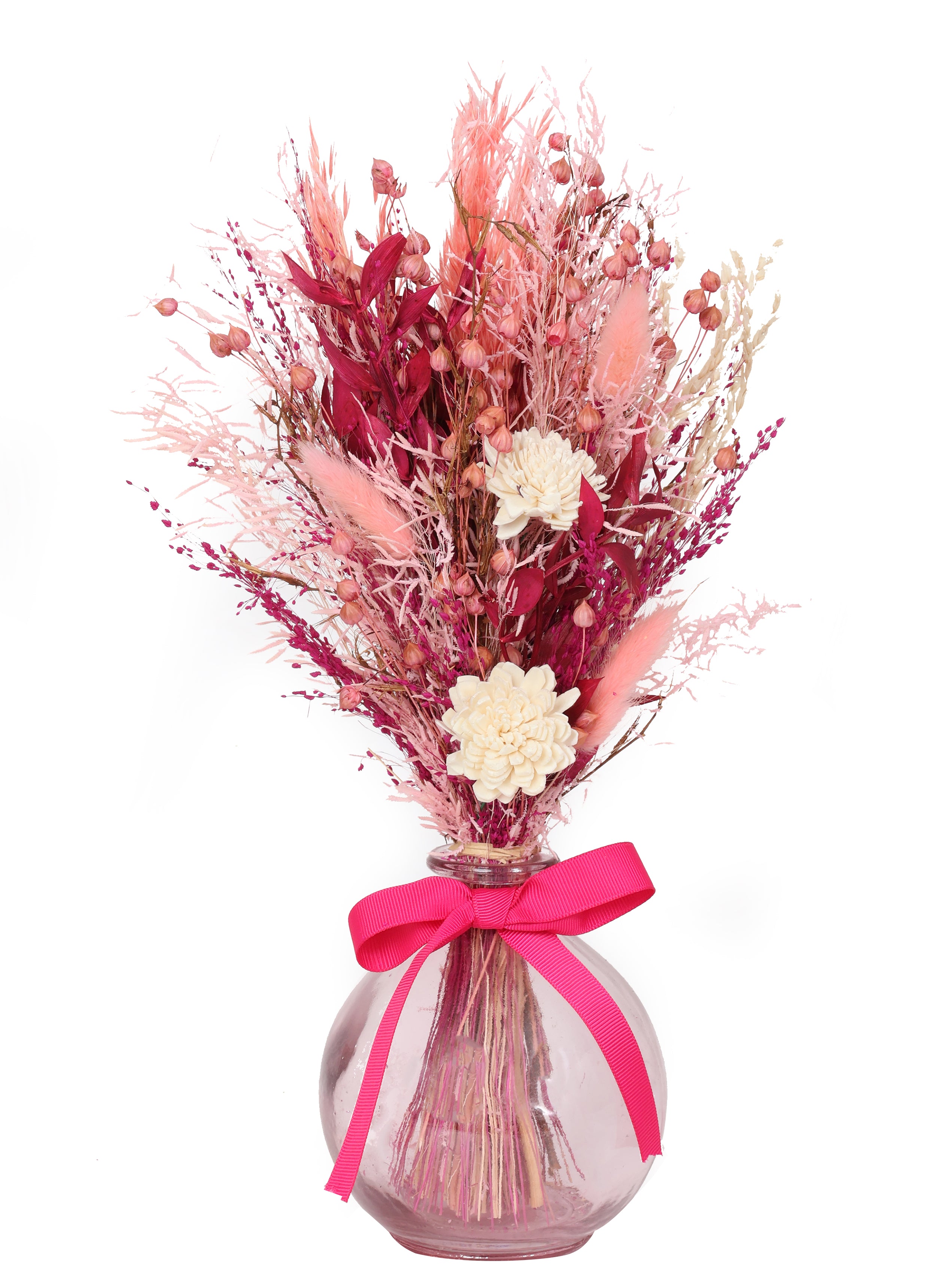Pink Sprinkles Vase With Bunch