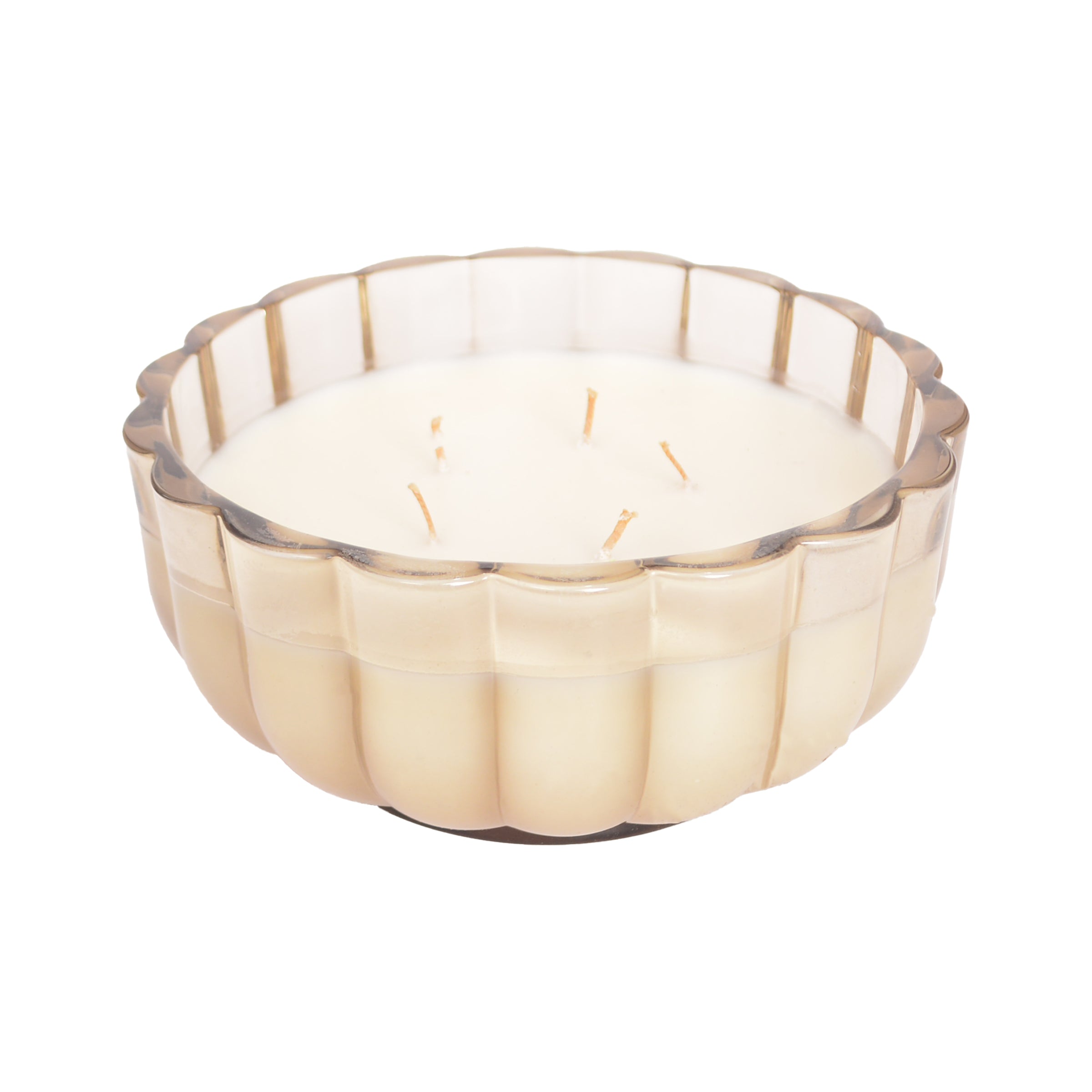 Warm Spiced Scalloped Candle