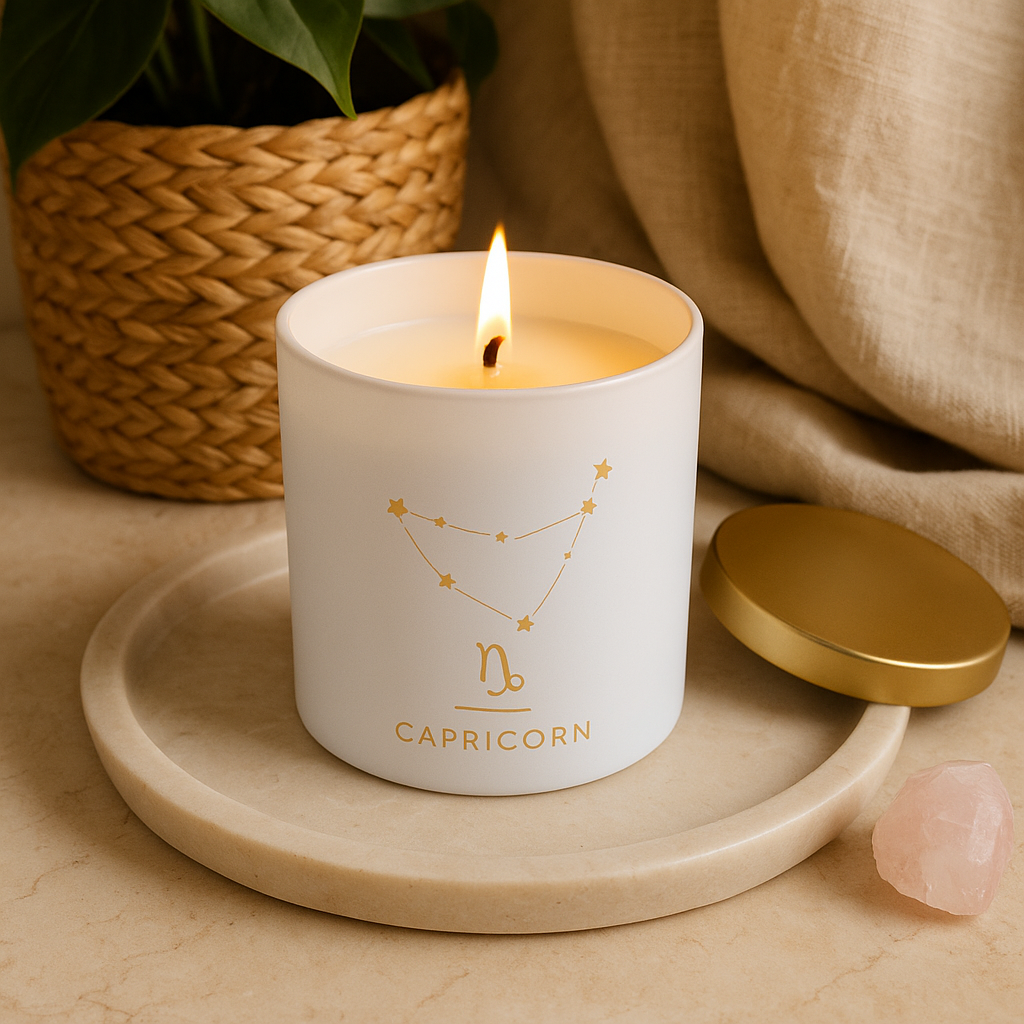Capricorn Zodiac Scented Jar Candle - Set of 2
