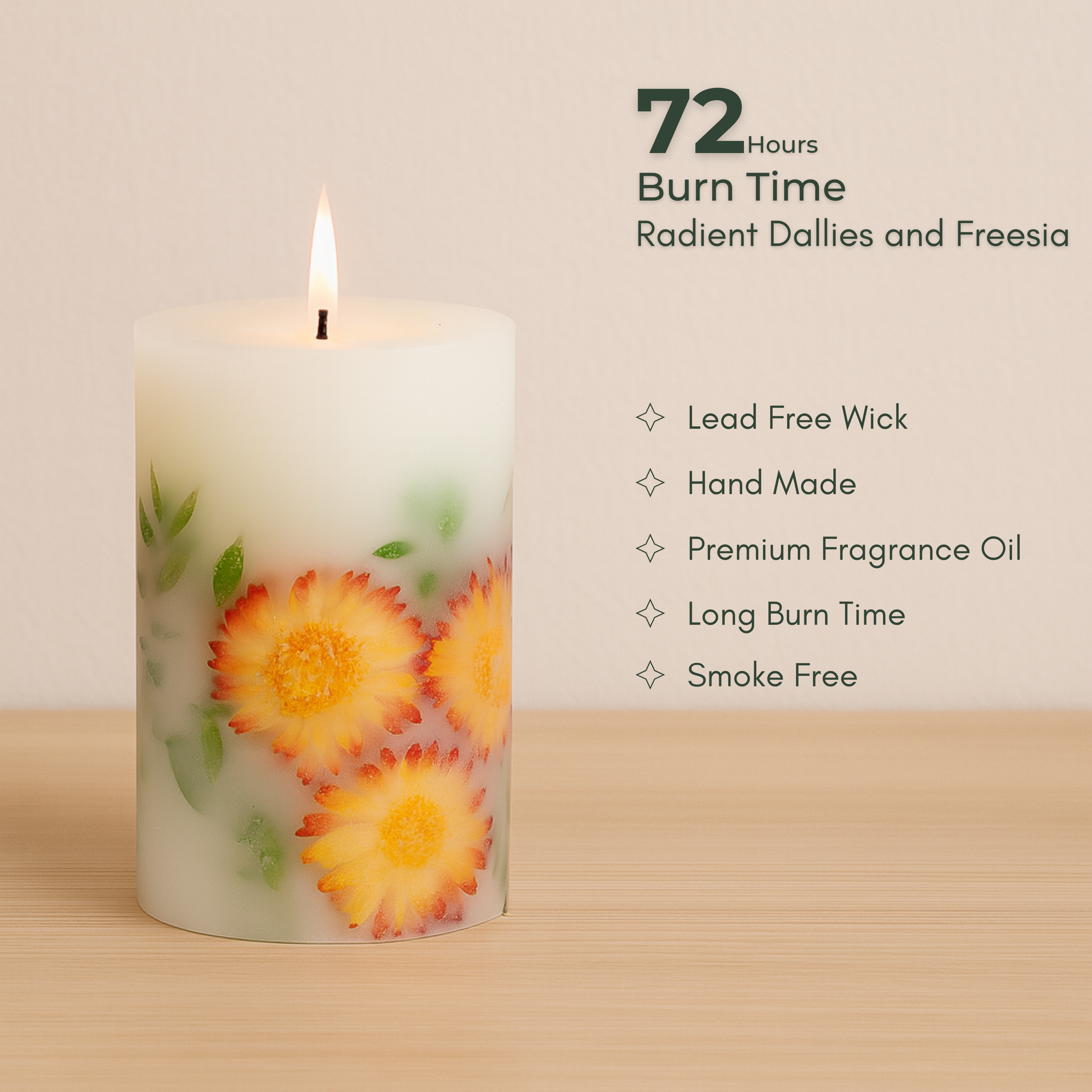 Golden Dallies Botanical Candle