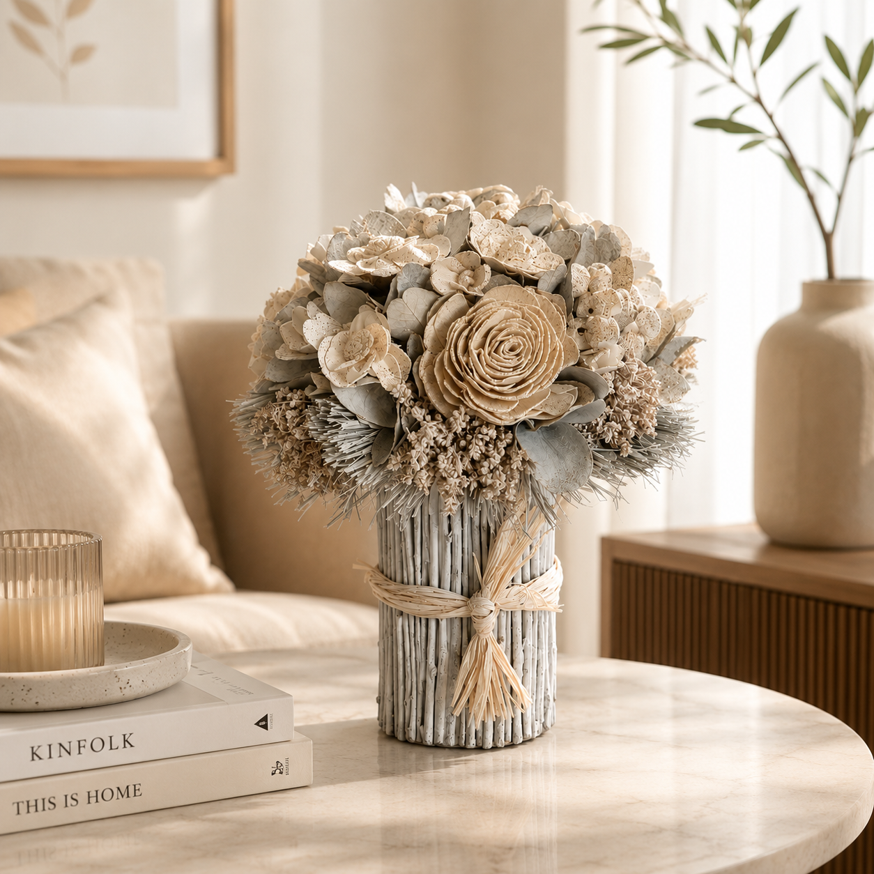Jewel-toned Dried Flower Bouquet
