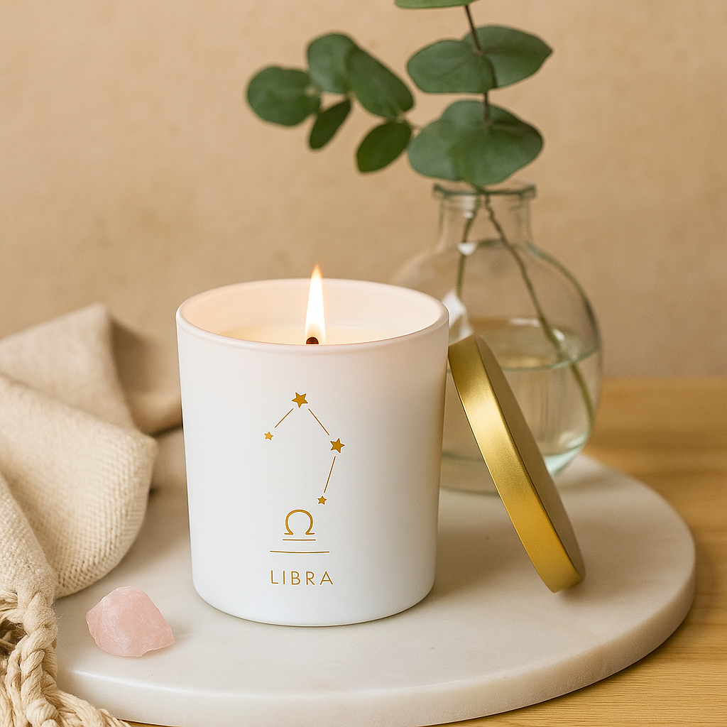 Libra Zodiac Scented Jar Candle - Set of 2
