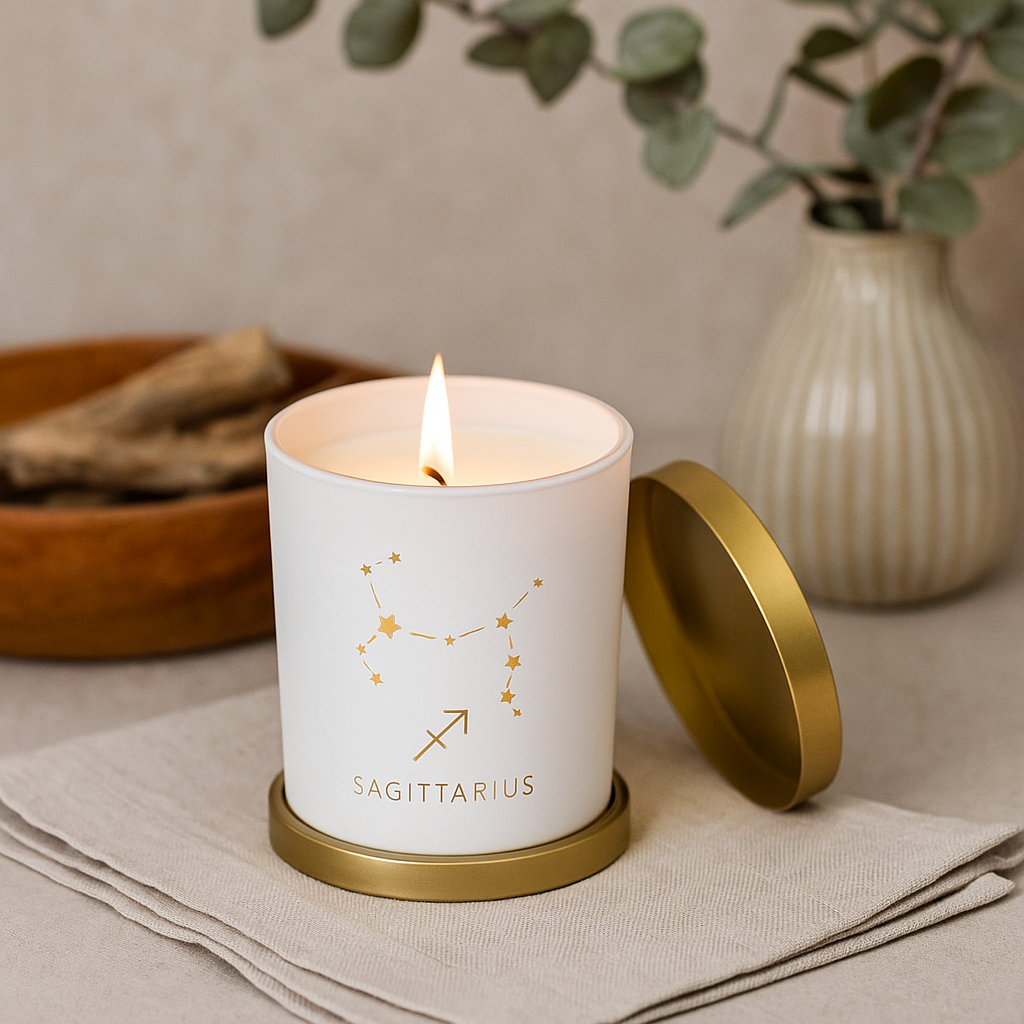 Sagittarius Zodiac Scented Jar Candle - Set of 2
