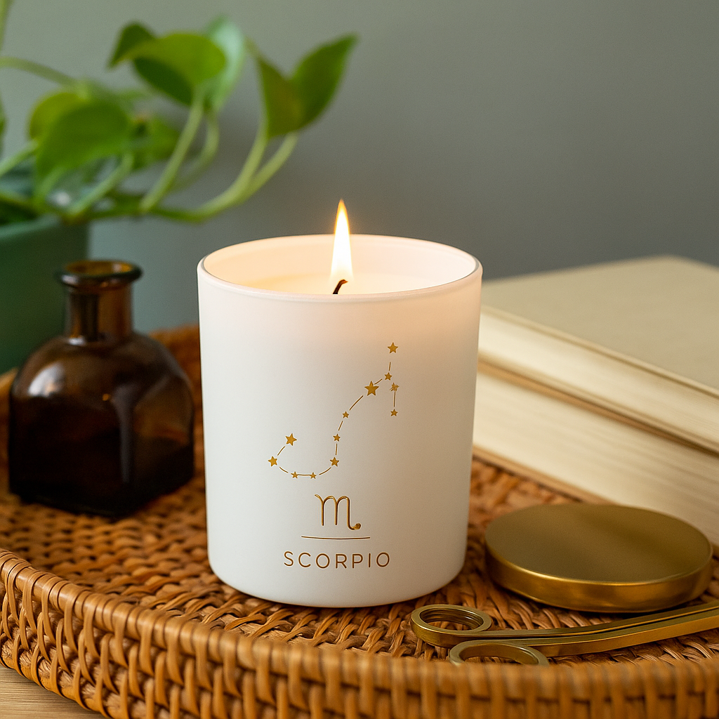Scorpio Zodiac Scented Jar Candle - Set of 2