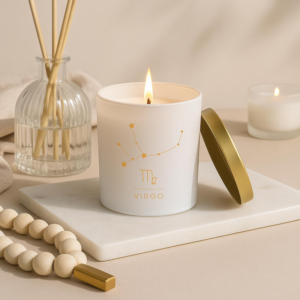 Virgo Zodiac Scented Jar Candle - Set of 2