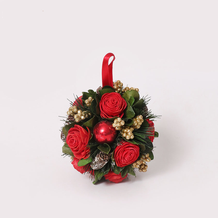 Rosy Red Bauble Decor