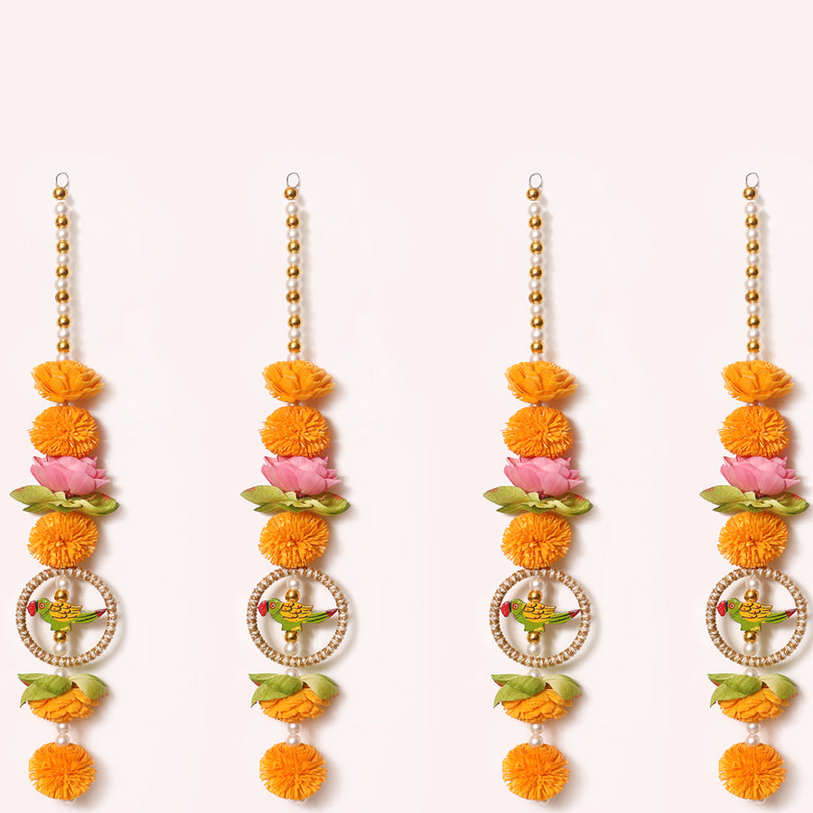 Shubh Laabh Floral Strings - Set of 4