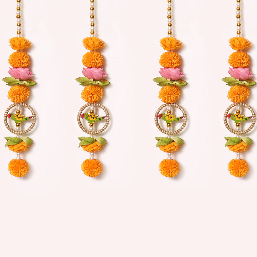 Shubh Laabh Floral Strings - Set of 4