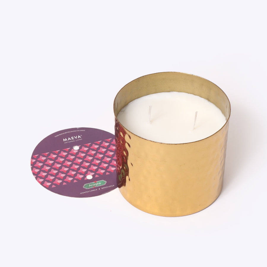 Gold 2-Wick Scented Candle