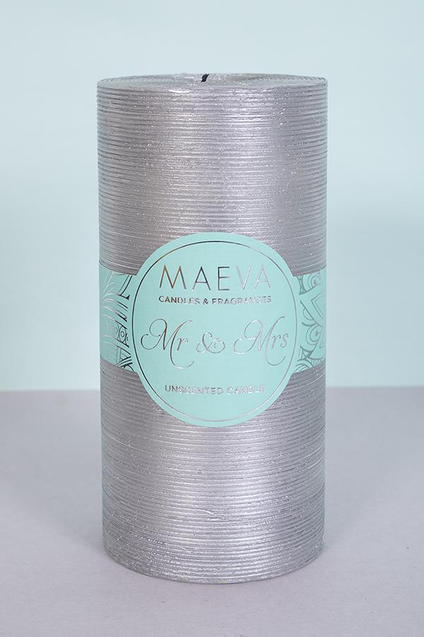 Wedding Flitter Candle - Silver