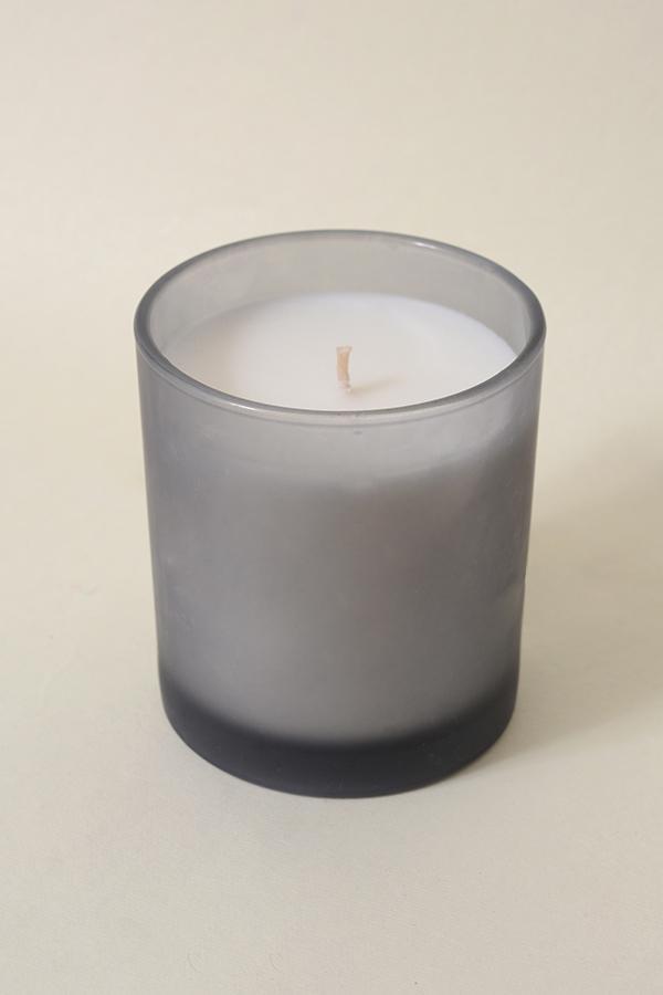 Grey Frosted Votive Candle