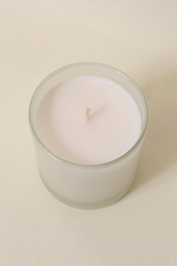White Frosted Votive Candle