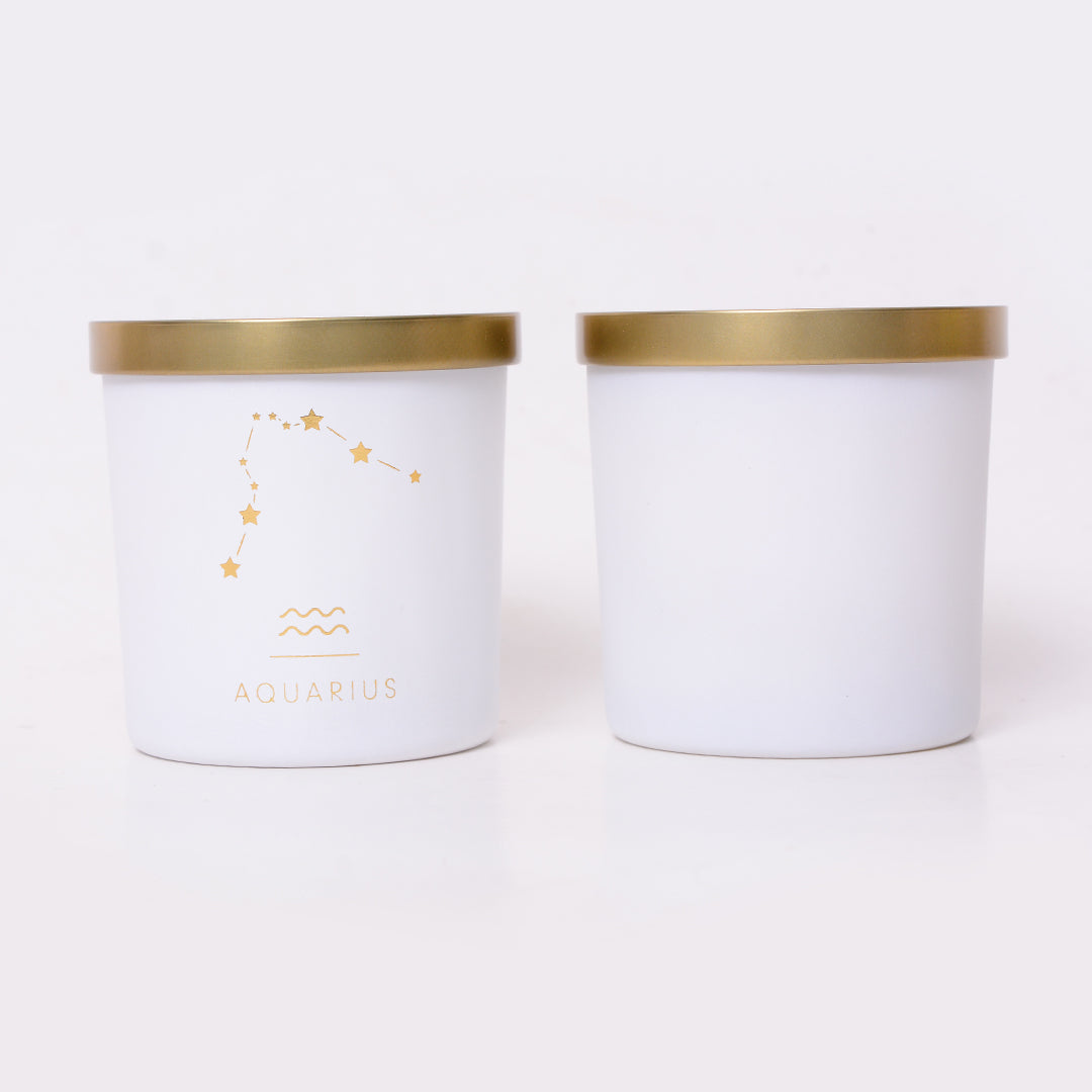 Aquarius Zodiac Candle Set of 2 The Maeva Store