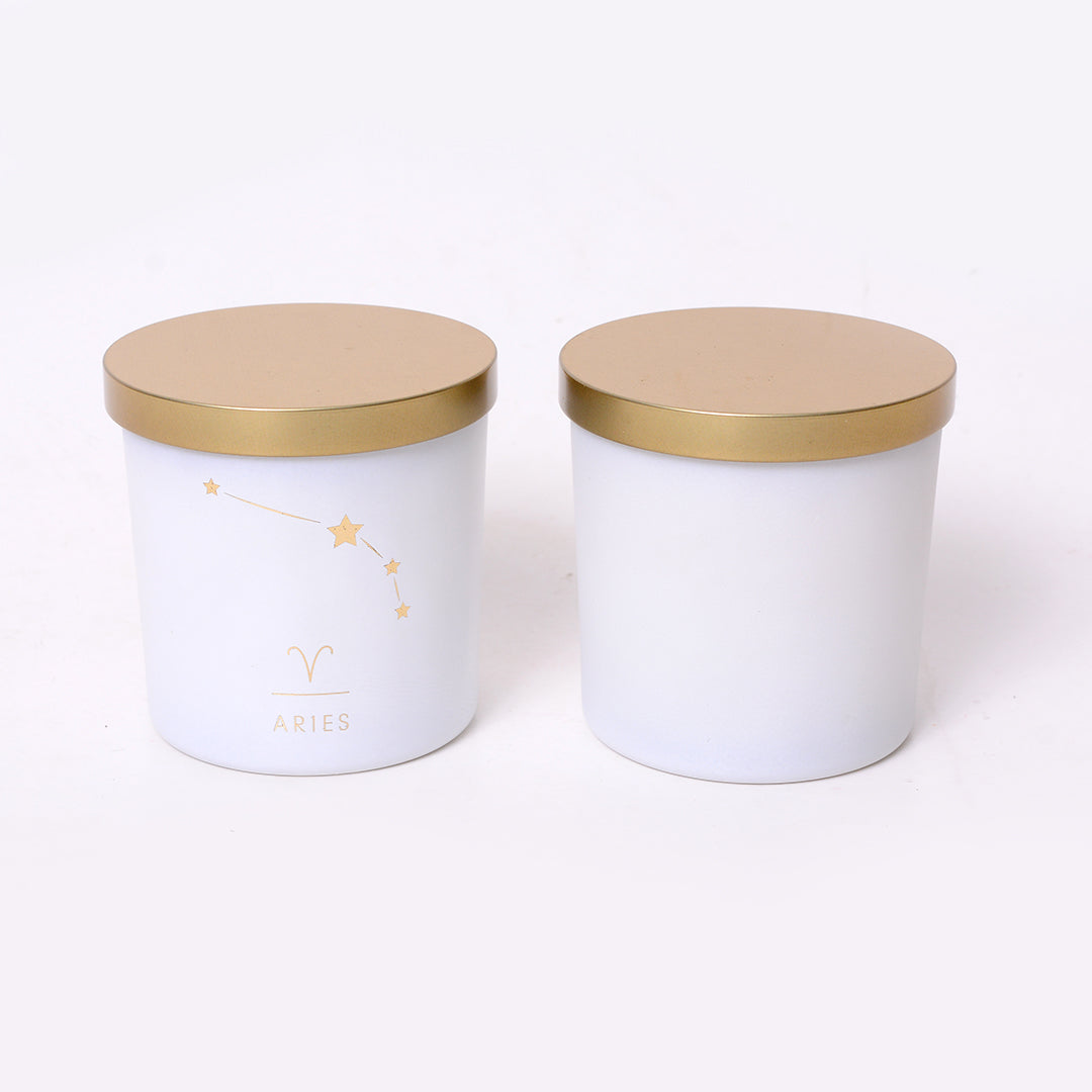 Aries Zodiac Scented Jar Candle - Set of 2