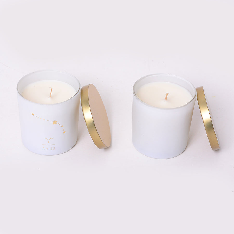 Aries Zodiac Candle - Set of 2