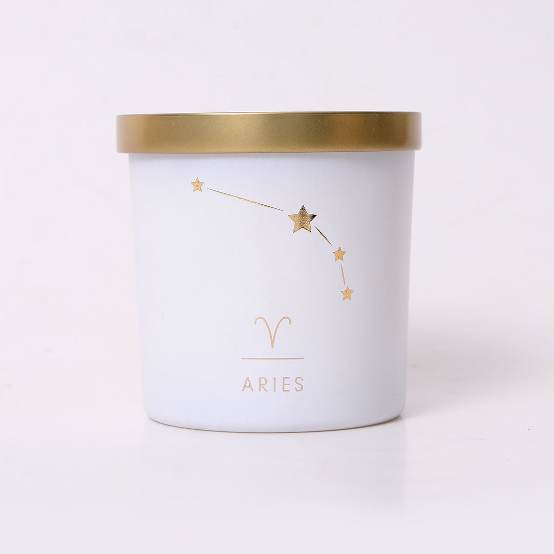 Aries Zodiac Scented Jar Candle - Set of 2