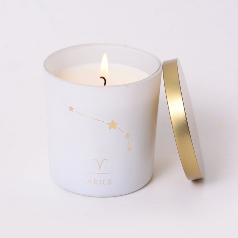 Aries Zodiac Candle - Set of 2