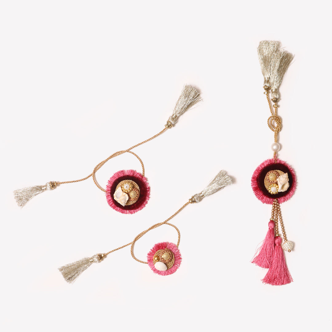 Gulbahaar Coral Rakhi