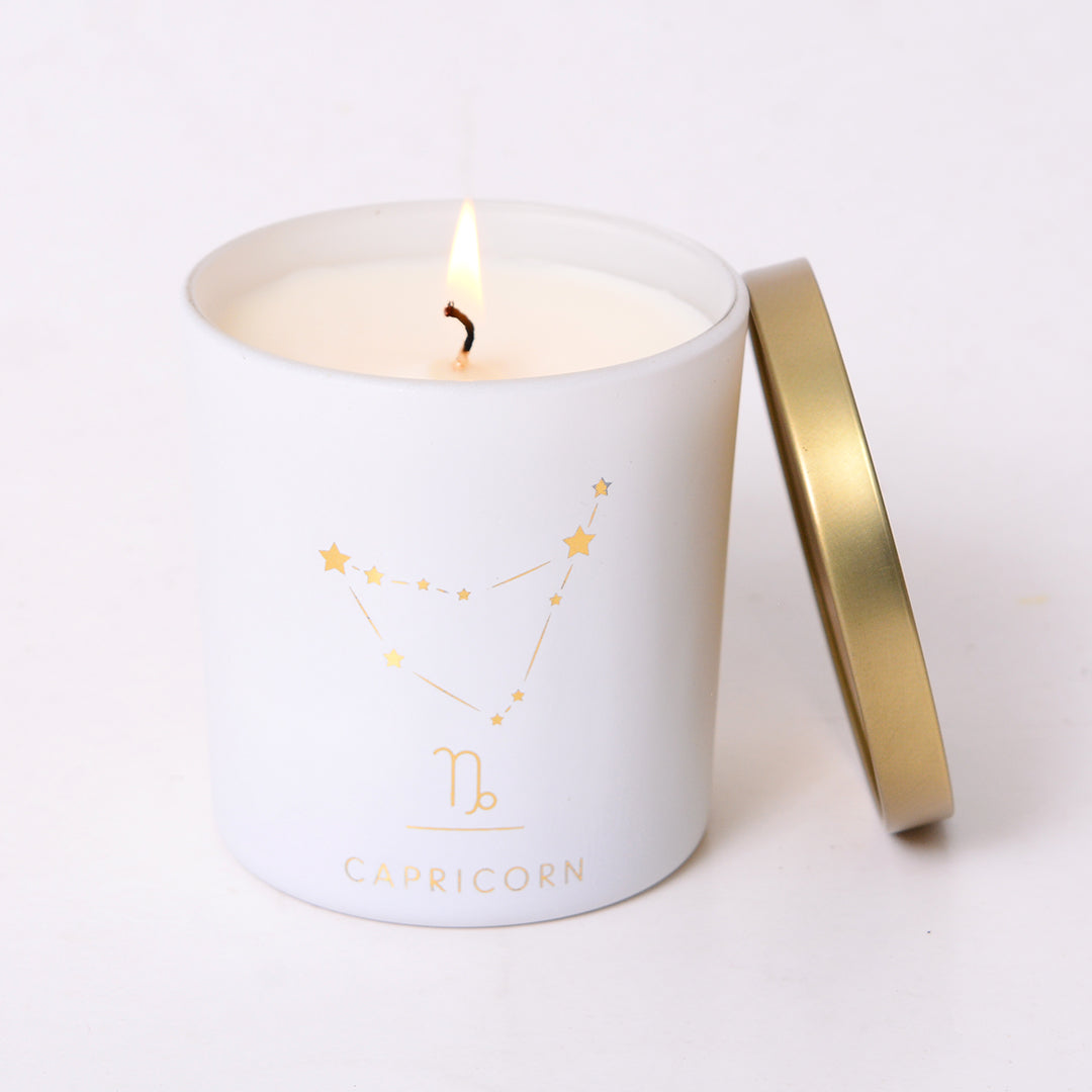 Capricorn Zodiac Scented Jar Candle - Set of 2
