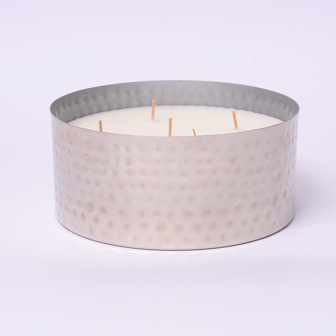 Silver MultiWick Scented Candle Medium The Maeva Store