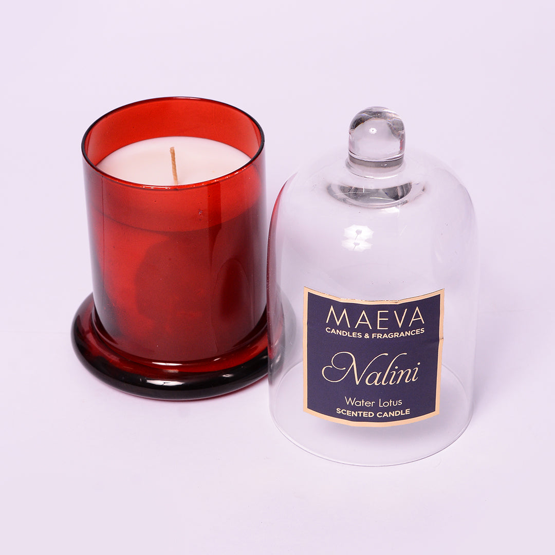Nalini Red Cloche Jar Candle