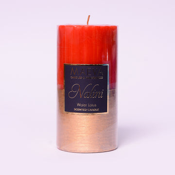 Nalini Red Pillar Candle - L